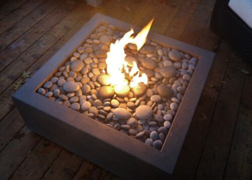 Modern Fire Pit - Bento - Concrete Fire Pit