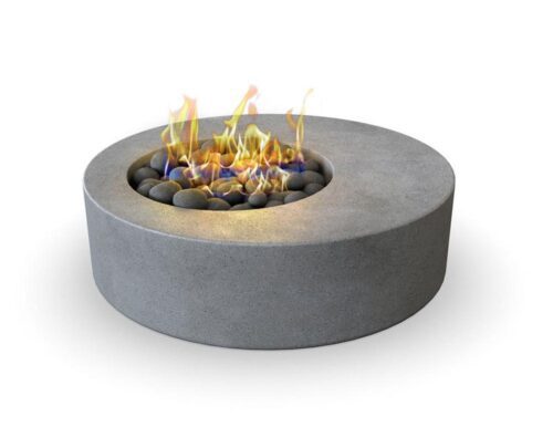 Modern Fire Pit - Hestia - Round Concrete