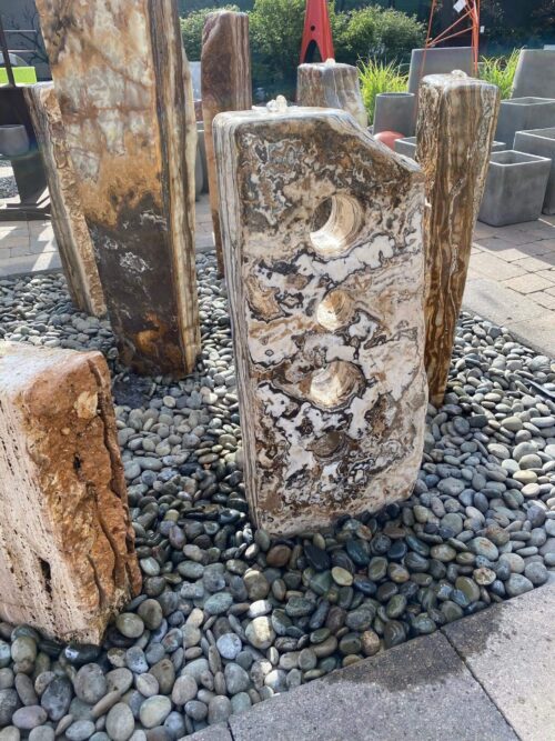 modern fountain column stone