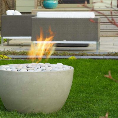 Modern Fire Pit - Soba Concrete Fire Bowl