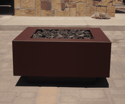 Modern Fire Pit - Square CL Steel