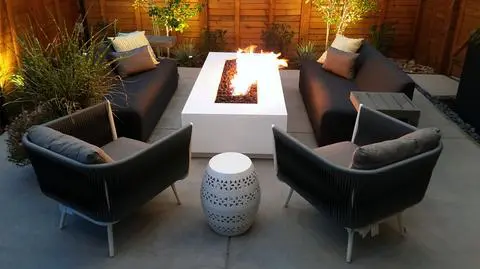 black outdoor furniture