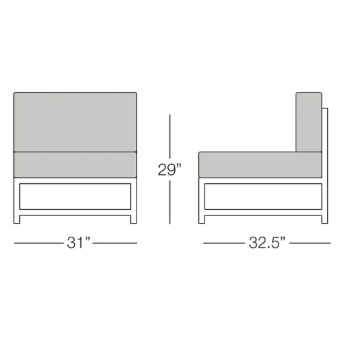 outdoor toledo sectional dimensions