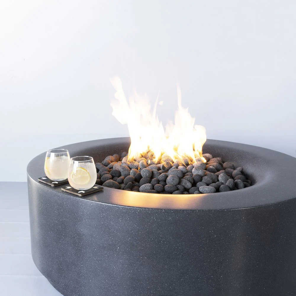 slide concrete fire table fire pit